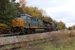 CSX 3440 & 3167 sit at the east end of the siding during their tour of duty as the Saugatuck Hill helper set